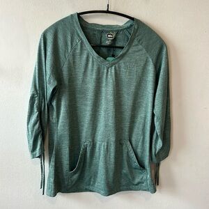 REI green long sleeve top small #1201